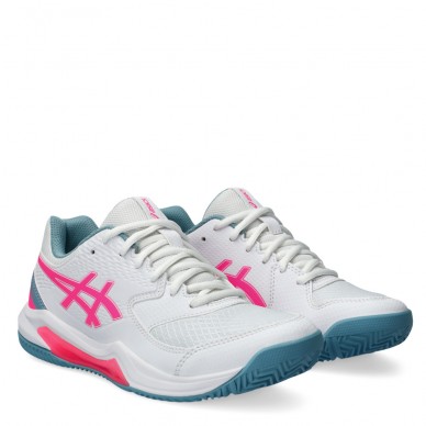 Chaussures Asics Gel Dedicate 8 Padel white hot pink 2023