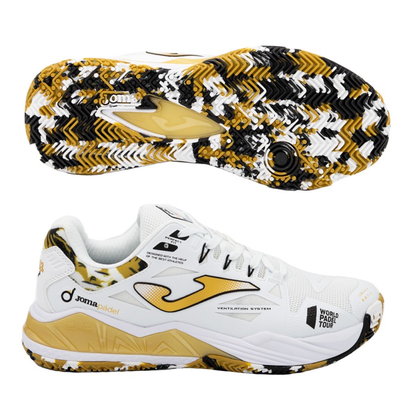Chaussures Joma Spin Men 2332 Blanc Or 2023 - Zona de Padel