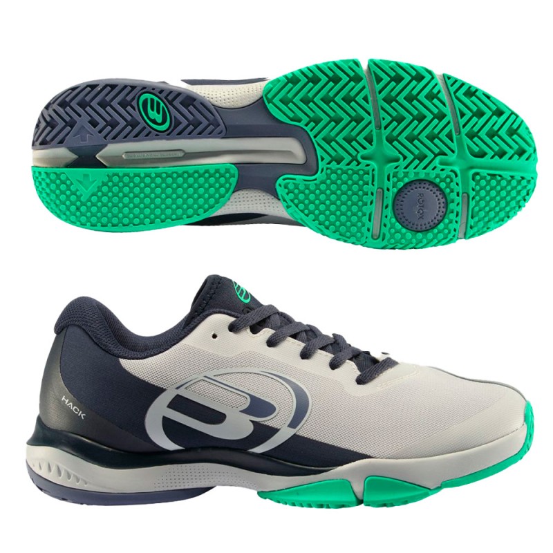 Chaussures Bullpadel Hack Hybrid Fly 23I gris clair Chaussures Bullpadel Hack Hybrid Fly 23I gris clair