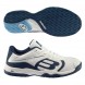 Chaussures Bullpadel Beker 23I blanches bleu marine