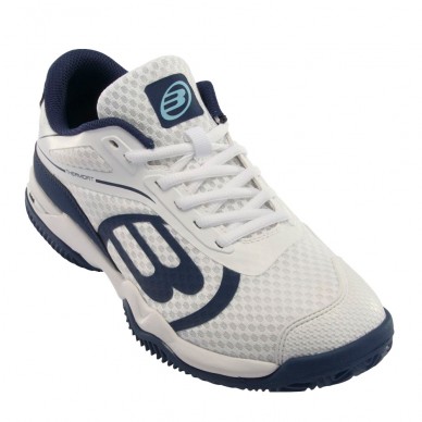 Chaussures Bullpadel Beker 23I blanches bleu marine