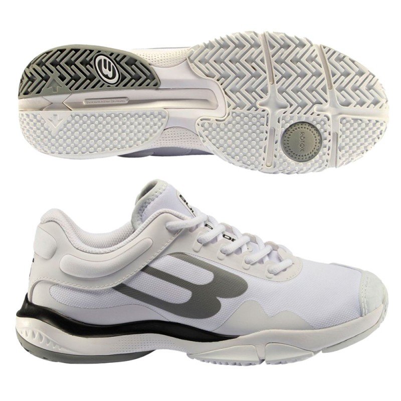 Chaussures Bullpadel Flow Hybrid Fly 23I blanc noir Chaussures Bullpadel Flow Hybrid Fly 23I blanc noir