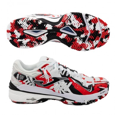 Chaussures Joma Slam Homme 2302 blanc rouge 2023