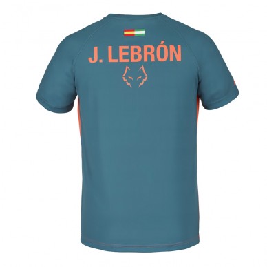 T-Shirt Babolat Crew Neck Tee Lebron Orange Bleu Foncé