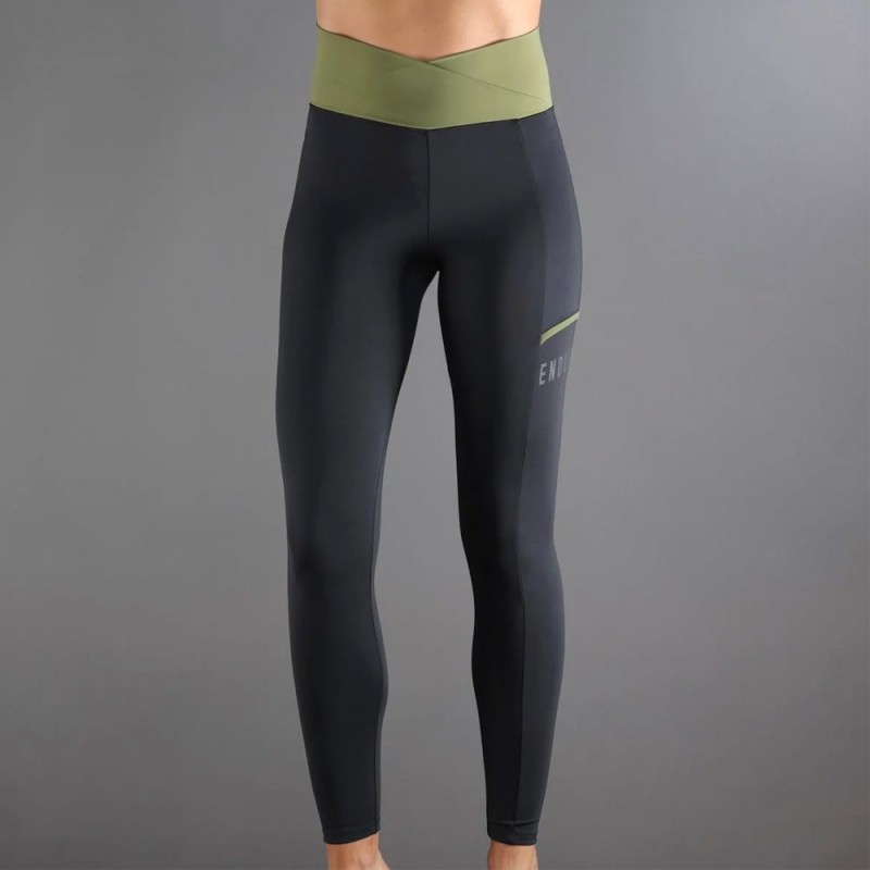 Leggings Endless Cross Pocket noir army Leggings Endless Cross Pocket noir army
