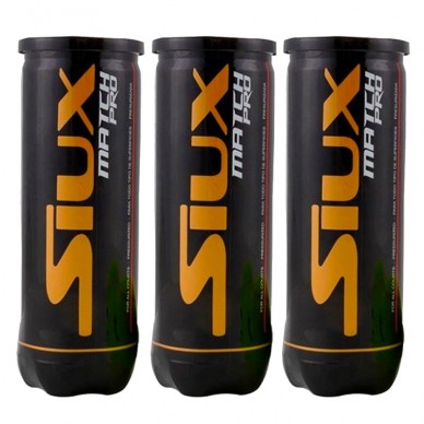 Pack 3 tubes balles Siux Match Pro