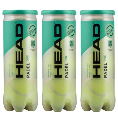 Pack 3 tubes Balles Head Padel One