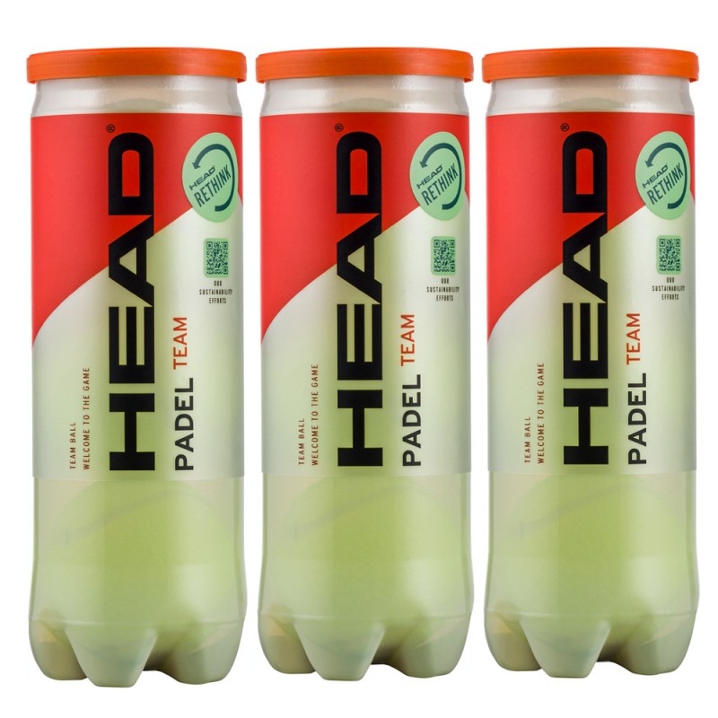 Pack 3 Tubes Balles Head Padel