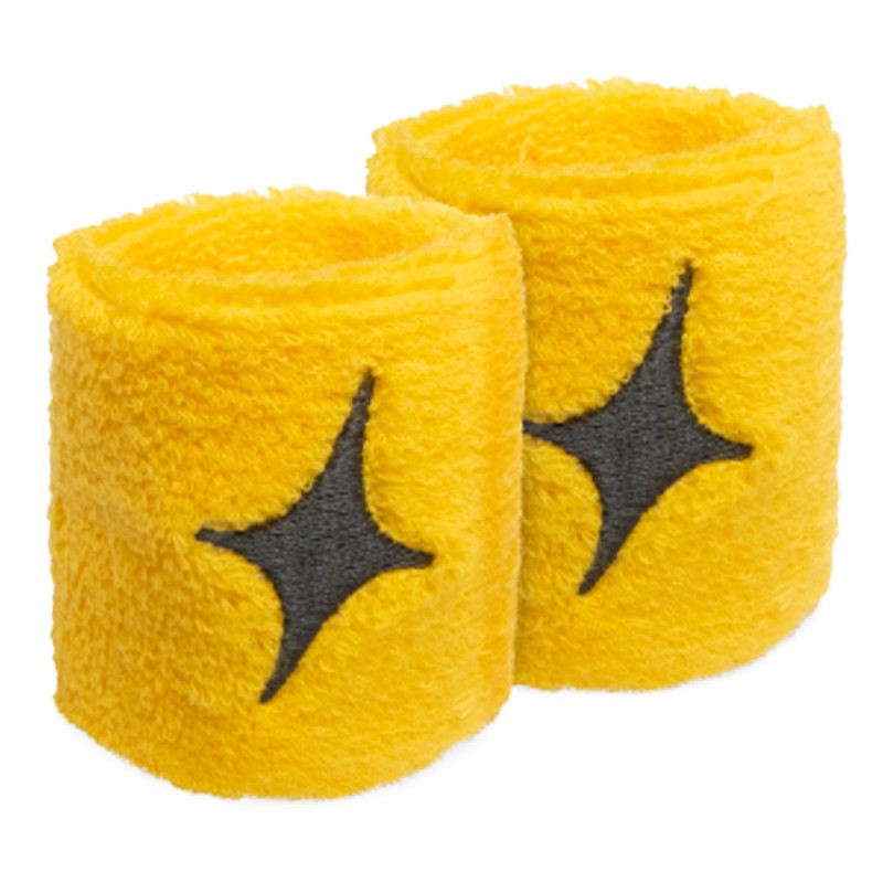 Poignets Star Vie jaune étoile noire Poignets Star Vie jaune étoile noire