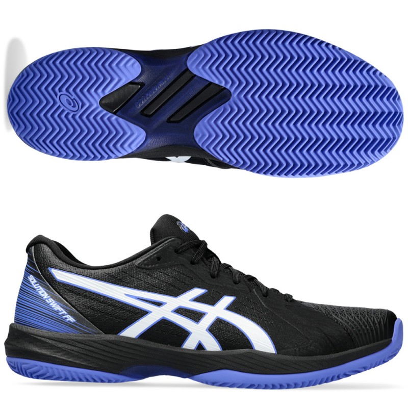 chaussures Asics Solution Swift FF Clay black sapphire 2024 chaussures Asics Solution Swift FF Clay black sapphire 2024