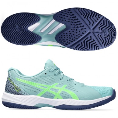 chaussures Asics Solution Swift FF Padel teal tint electric lime 2024