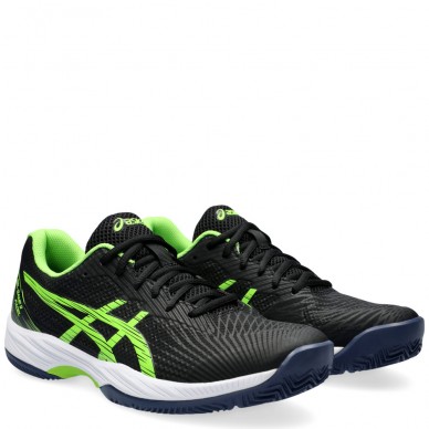 chaussures Asics Gel Game 9 Padel black electric lime 2024