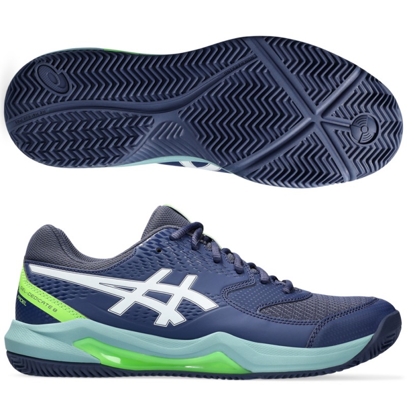 chaussures Asics Gel Dedicate 8 Padel thunder blue white 2024 chaussures Asics Gel Dedicate 8 Padel thunder blue white 2024