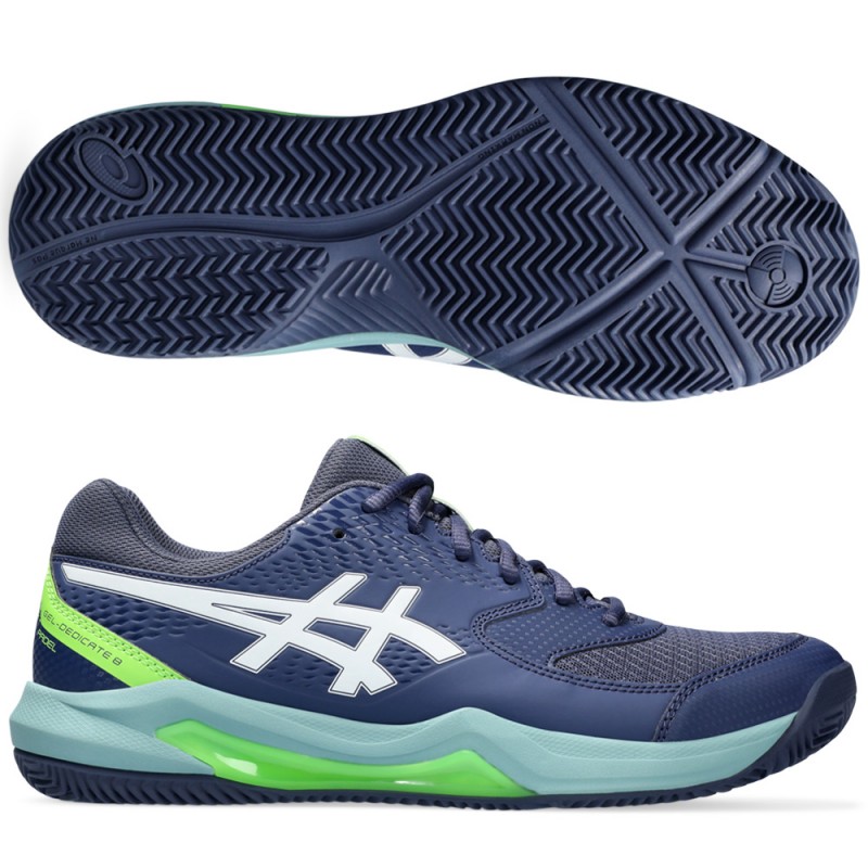 chaussures Asics Gel Dedicate 8 Padel thunder blue white 2024