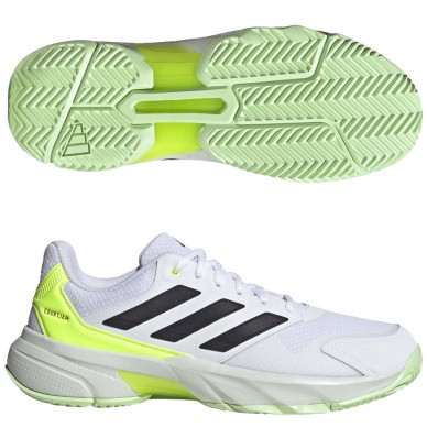 Chaussures Adidas Courtjam Control M yellow white 2024