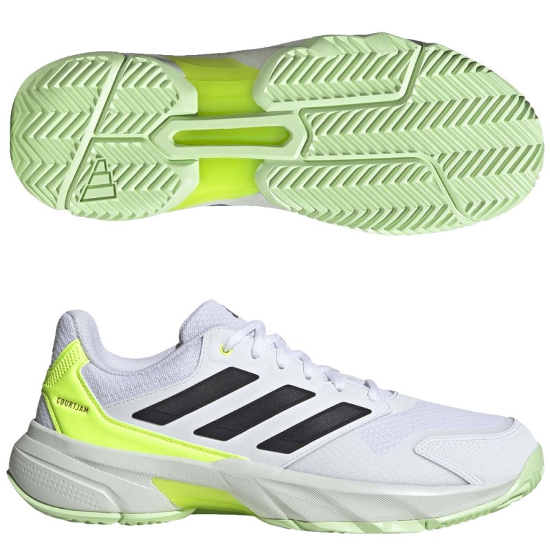 Chaussures Adidas Courtjam Control M yellow white 2024 Chaussures Adidas Courtjam Control M yellow white 2024