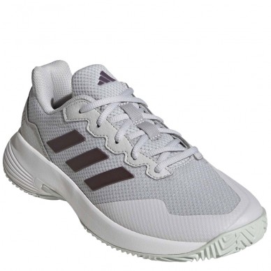chaussures Adidas Gamecourt 2 W grey aurora white 2024