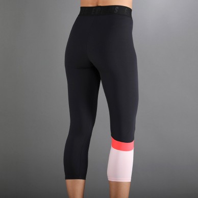 Leggings Endless Line Pocket 7/8 rose noir