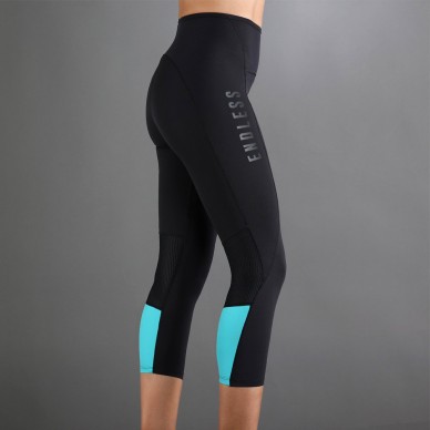 Leggings Endless Indy 7/8 noir bleue