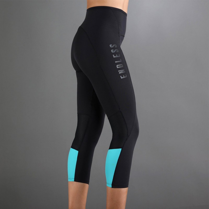Leggings Endless Indy 7/8 noir bleue Leggings Endless Indy 7/8 noir bleue