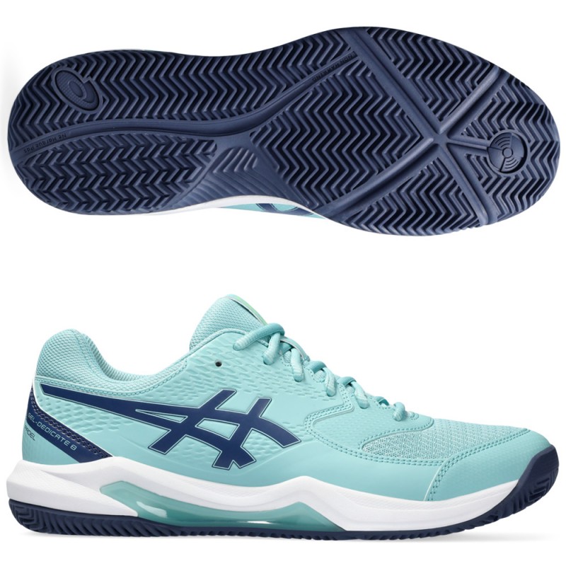 chaussures Asics Gel Dedicate 8 Padel teal tint thunder blue 2024