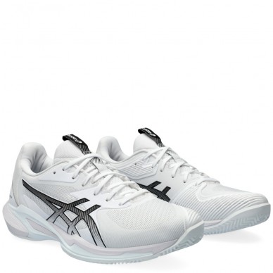 chaussures Asics Solution Speed FF 3 Clay white black 2024