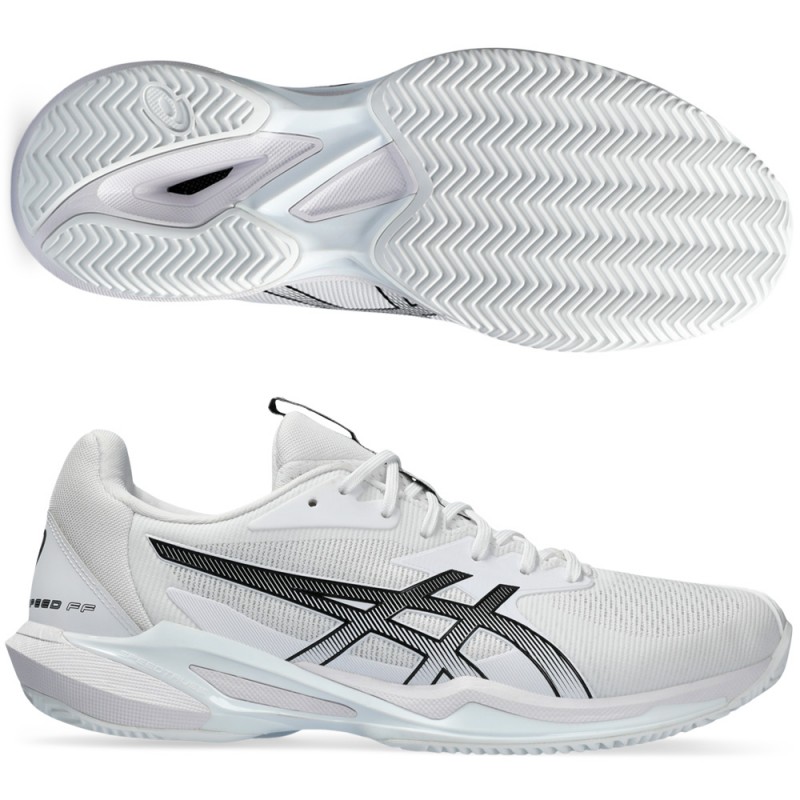 chaussures Asics Solution Speed FF 3 Clay white black 2024