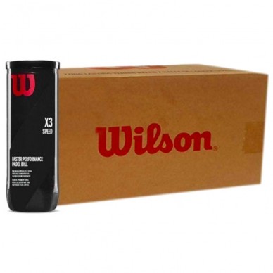 Carton Balles Wilson X3 Speed Padel 24 x 3