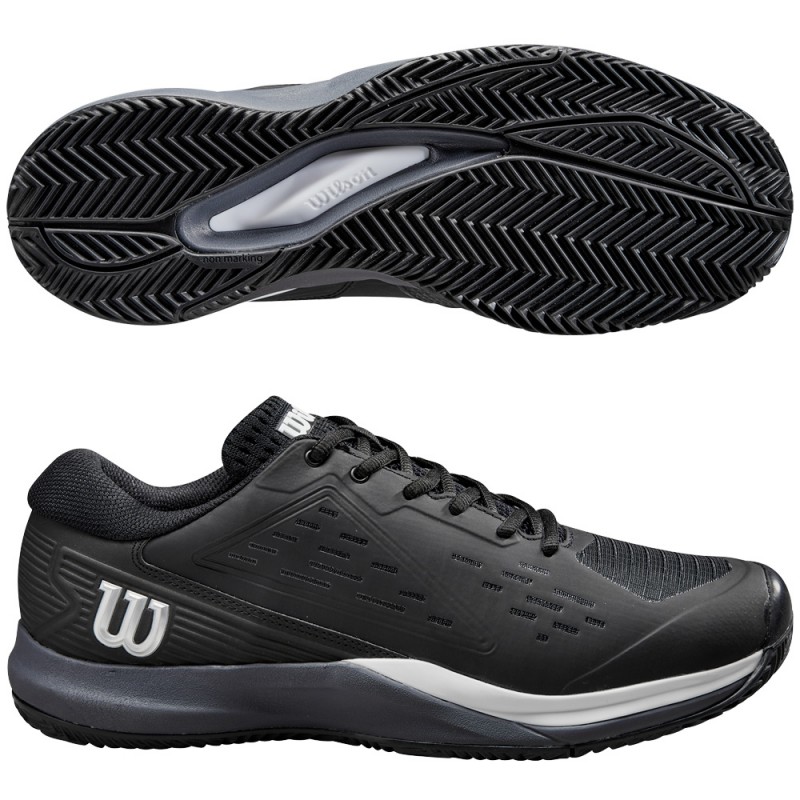 Chaussures Wilson Rush Pro Ace Clay black ombre blue 2024 Chaussures Wilson Rush Pro Ace Clay black ombre blue 2024