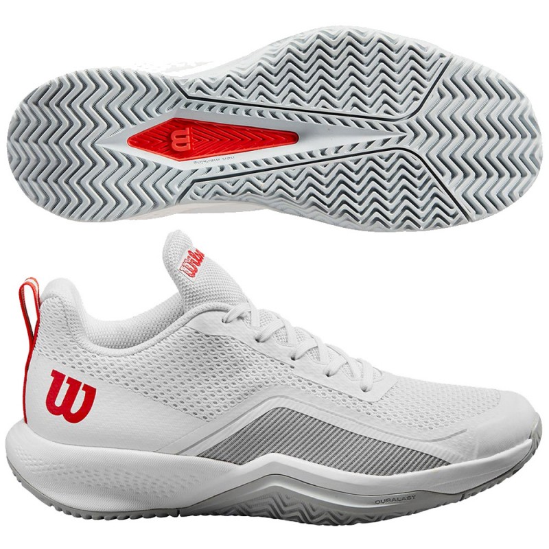 Chaussures Wilson Rush Pro Lite white pearl blue 2024 Chaussures Wilson Rush Pro Lite white pearl blue 2024