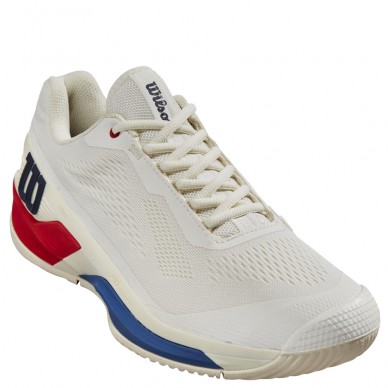 Chaussures Wilson Rush Pro 4.0 Clay snow white red 2024