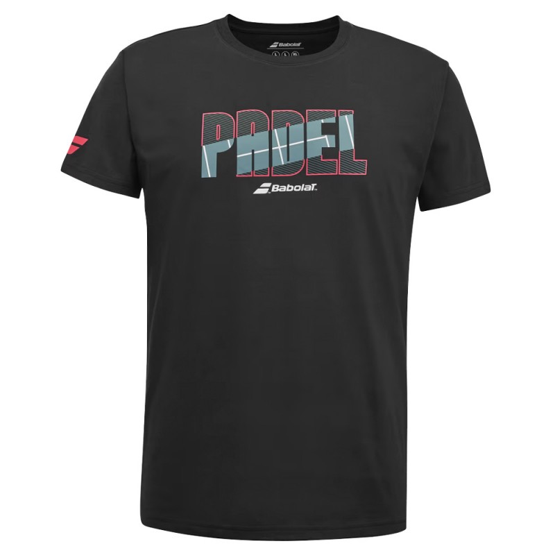t-shirt Babolat Cotton Tee men noir t-shirt Babolat Cotton Tee men noir