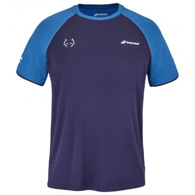 t-shirt Babolat Crew Neck Tee Lebron bleu