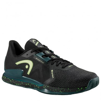 Chaussures Head Sprint Pro 3.5 Clay black forest green 2024