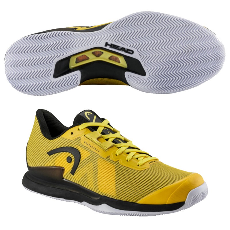 Chaussures Head Sprint Pro 3.5 Clay banana black 2024 Chaussures Head Sprint Pro 3.5 Clay banana black 2024