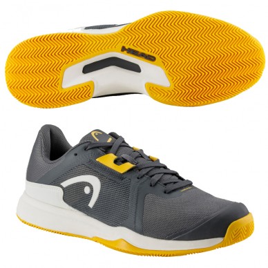 Chaussures Head Sprint Team 3.5 Clay dark grey banana 2024