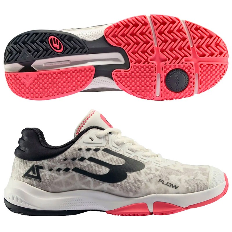 Chaussures Bullpadel Flow 24V white carbon 2024 Chaussures Bullpadel Flow 24V white carbon 2024