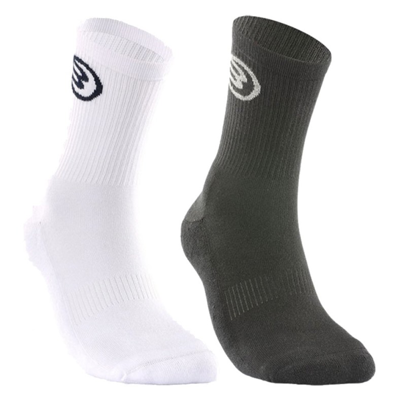 chaussettes Bullpadel BP2412 blanc noir chaussettes Bullpadel BP2412 blanc noir
