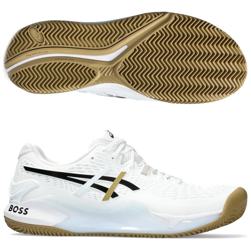 chaussures Asics Gel Resolution 9 Clay white black 2024 chaussures Asics Gel Resolution 9 Clay white black 2024
