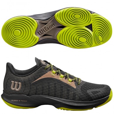 Chaussures Wilson Hurakn Pro black lime 2024