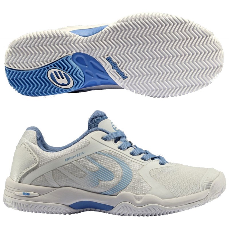 Chaussures Bullpadel Beker W 24V white blue 2024 Chaussures Bullpadel Beker W 24V white blue 2024