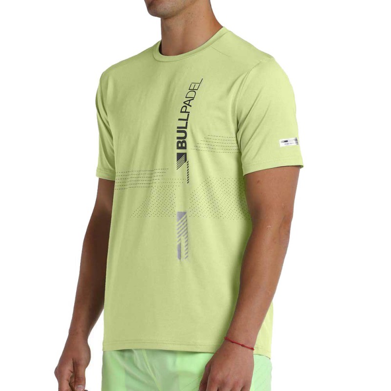 T-Shirt Bullpadel Adive jaune soufre fluo T-Shirt Bullpadel Adive jaune soufre fluo