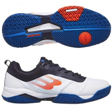 Chaussures Bullpadel PRF Hybrid 24V white navy blue 2024