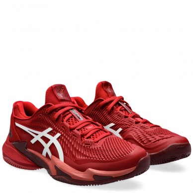 chaussures Asics Court FF 3 Novak Clay cranberry white 2024