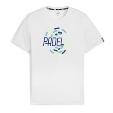 T-Shirt Puma Individual Graphique blanc