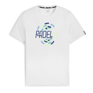 T-Shirt Puma Individual Graphique blanc