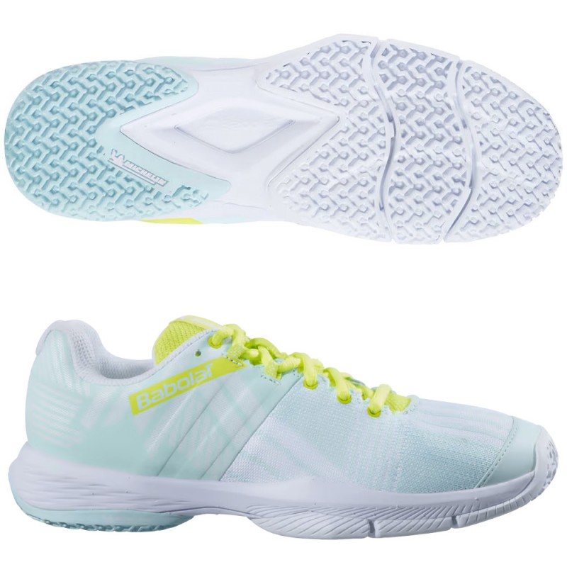 Chaussures Babolat Sensa Women blue sulphur spring 2024 Chaussures Babolat Sensa Women blue sulphur spring 2024