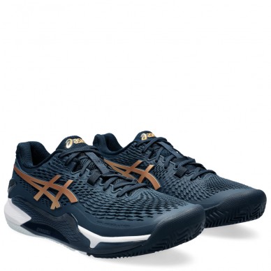chaussures Asics Gel Resolution 9 Clay french blue pure gold 2024