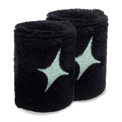 Poignets Star Vie noirs logo vert