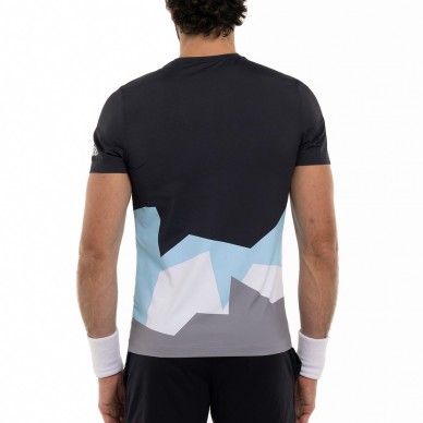 T-Shirt Hydrogen Mountains Tech bleu gris